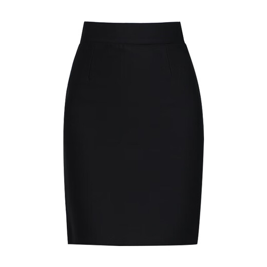 Quan Biyan professional skirt women's hip-covering A-line slit suit skirt formal commuting work clothes flight attendant skirt slim one-step skirt black L (recommended 105-120 Jin Jin equals 0.5 kg)