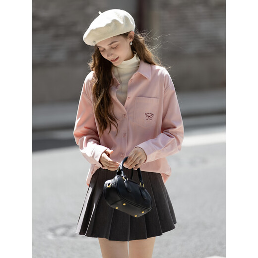 TonLion 2025 Autumn Women’s Sweet Small Label Design Long Sleeve Shirt