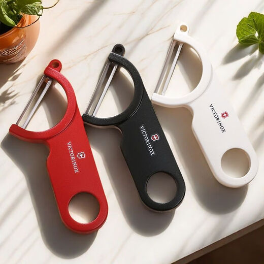 VICTORINOX Victorinox Germany imported Swiss soft peeling knife for household peeling and peeling fruit and potato peeling tool oblique version black