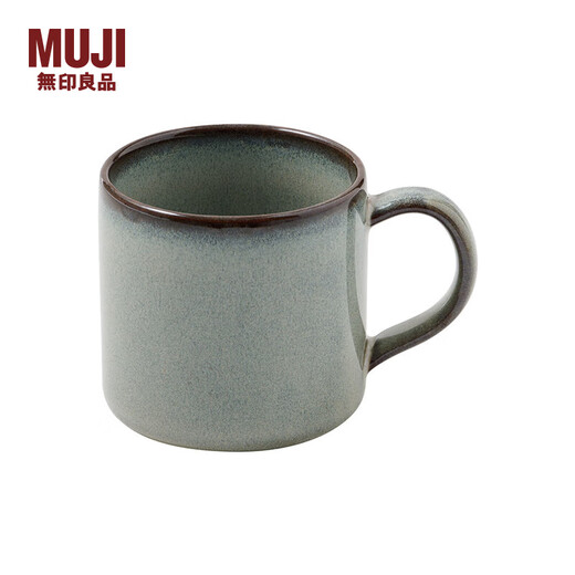 MUJI Kiln Glaze Mug Water Cup Coffee Cup Household Gray