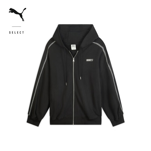 PUMA (PUMA) Бренд розовый сустав Pure Cotton Vintage Loose Classic T7 для женщин Новая осенняя куртка 633801 Black-01 M (160/84A)