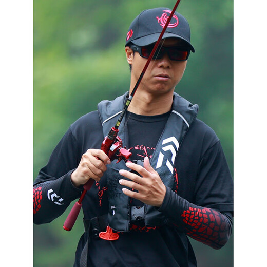 Dayiwa Dawa Vest Life Jacket DF-2024CS Large Buoyancy Automatic Inflatable Portable Luya Fishing Suit Official Flagship Red Camouflage One Size