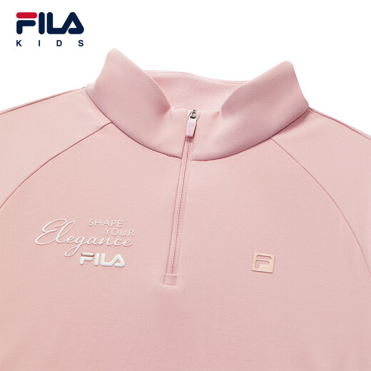 FILA antistatic FILA protein T children's long-sleeved T-shirt girls 2025 winter mid-sized children's tops