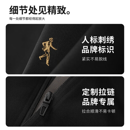 Dances with Wolves, windproof and durable, fashionable and versatile baseball jacket, men's casual jacket 001 black 180