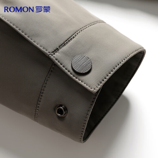 Romon velvet thickening jacket men's autumn and winter business casual executive lapel dad work jacket cotton jacket