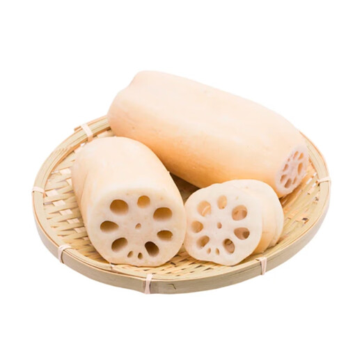 Jingxiansheng Honghu Pink Lotus Root Premium Middle Section King Lotus Root Net Weight 4.8Jin Jin is equal to 0.5kg (4-7 knots) 380g + fresh source straight hair