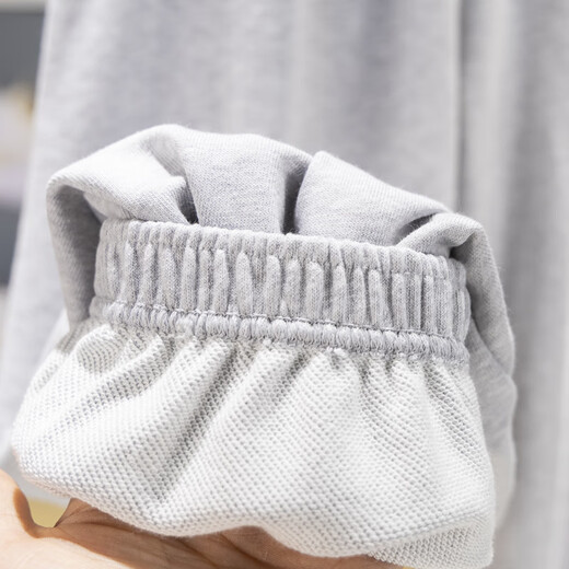 Li Ning Children's Suit 2025 Autumn Men and Women Big Children's Tie-Leg Sweater Loose Pullover Sweatshirt Suit YWEV045 Flower Gray Extreme Gray/Flower Gray Extreme Gray YWEV045-3 130