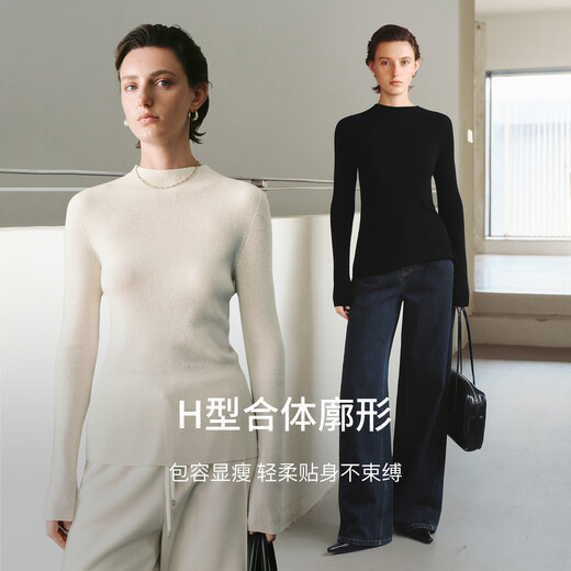 Mai Meng MM Mai Meng 100% cashmere sweater sweater top inner layer 25 winter new style 5GA934211 Cardigan-V collar-white 5GA934211 S