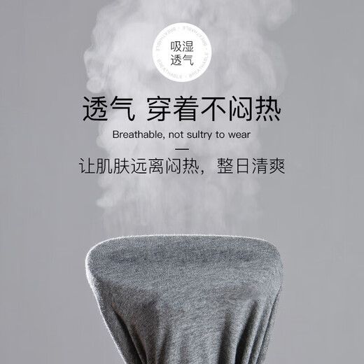 Langsha men's underwear men's pure cotton 10A antibacterial boxer briefs breathable mid-waist men's boxer briefs boys' trousers 4-pack