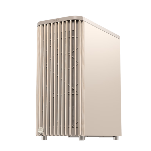ASUS ProArt Creative Country PA401 Oatmeal White MESH Edition Chassis Wood Art Front Air Grille/Tool-Free Disassembly/Power Button Lock