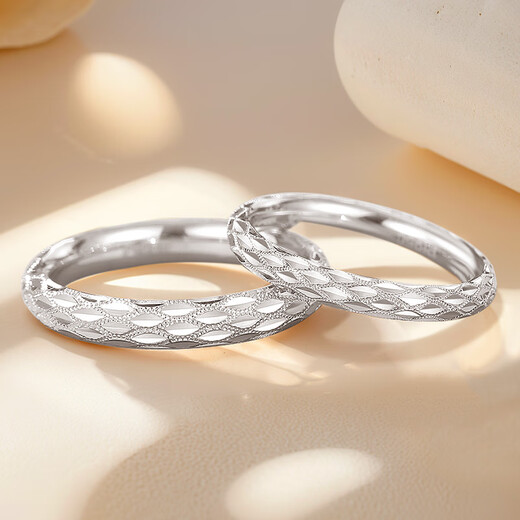 Aido diamond pt950 platinum snake pattern ring platinum new fashion super shining men and women couple ring 14# 3.2-3.4g