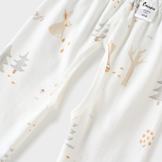 童泰（TONGTAI）婴儿套装春秋季纯棉新生儿衣服宝宝和尚服满月服上衣裤子蓝色66cm