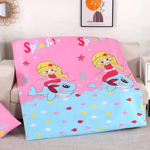 Fantasy children's quilt cover single piece cartoon thickened and warm kindergarten baby nap spring autumn winter quilt core cover 11*15 meters blue jingle cat (quilt cover single piece) 100x120cm baby only