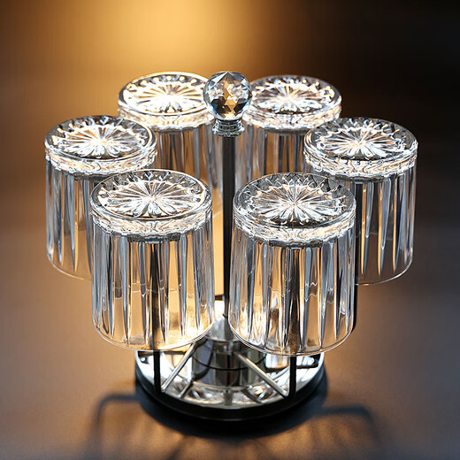 Sailoto high-value crystal glass wine glass for home whiskey light luxury beer glass simple hot water resistance cup coffee color 285ml | 6 pieces + rotating cup holder to buy