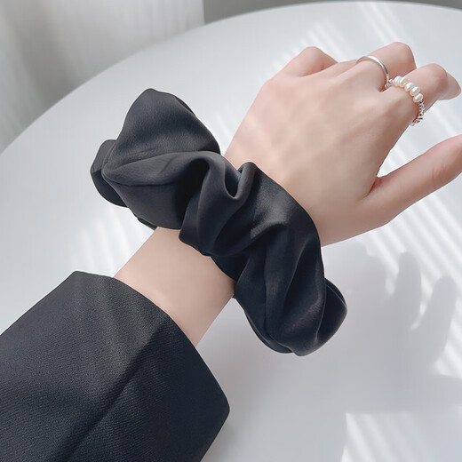 Dongyi carefully selected large intestine hair band for women, high elasticity, durable, seamless headband, rubber band, high ponytail hair band, black