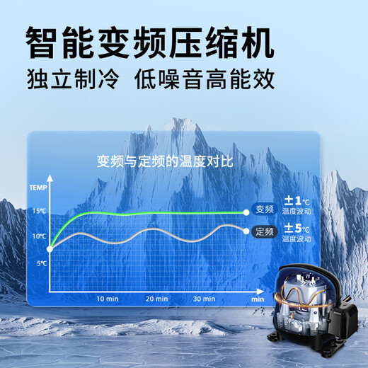 Vinocave cigar cabinet constant temperature and humidity humidification cabinet household smart frequency conversion precise temperature control humidity cedar wood shelf liner commercial office cigar display cabinet store manager recommended V5 frequency conversion + precise temperature and humidity control 200L