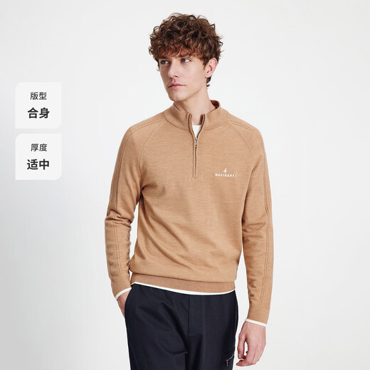 Navikel Italian dinghy 2025 autumn men's all-wool sweater machine washable wool sweater inner layer 1344045505