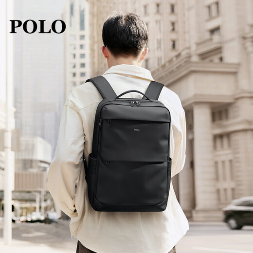 Polo sac à dos pour hommes Sac à dos de grande capacité pour hommes de voyage pour hommes sac à école d'étudiant 16/17,3 pouces Sac d'activité sac d'affaires