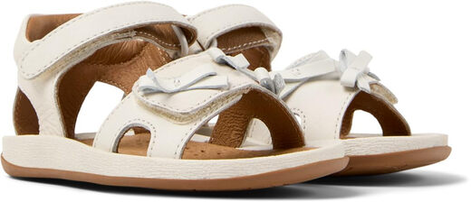 CAMPERCamper Girls' Sandals, White, Toddler 8 White 8 Toddler