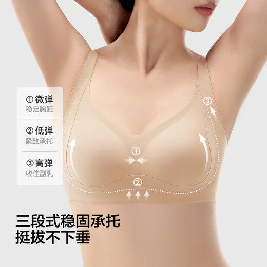 Oriental Select Big Breast Reducing Bra, Back Hook Pull Up and Gather Secondary Breasts, Large Size Bra, 1 piece, Foundation Skin XL (85B/C, weight 130-145Jin Jin is equal to 0.5kg)