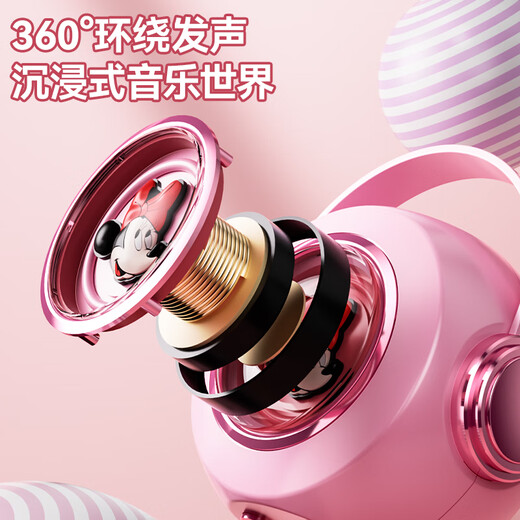 Disney Wireless Karyoke Microphone and Audio Integrated Children's Microphone Bluetooth haut-haut-parleur et fille de jouet de jouet en poudre cadeau d'anniversaire