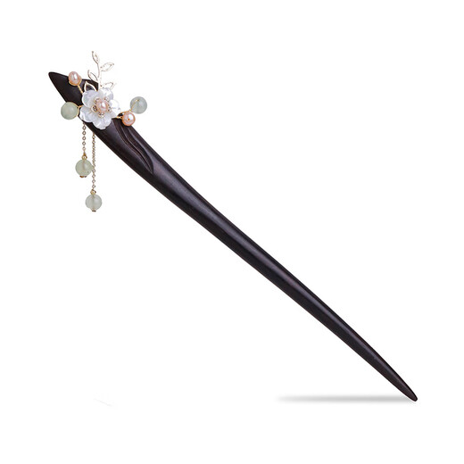 Phoenix Nirvana Wood New Chinese Style Ancient Style Hairpin Female Feeling Original Wooden Tassel Step Shake Hairpin Plain Hairpin