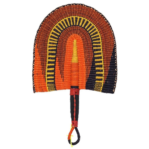 Sanqihu Ghana Weaving Stroh gewebter Lüfter Farbfan GF-12189