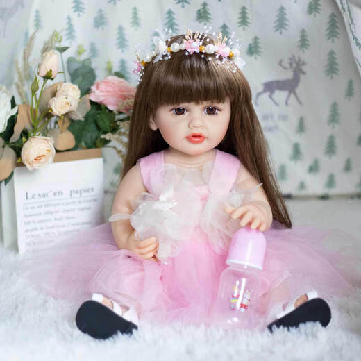 Shantou Lincun Factory Direct Sales Rebirth Doll Full Vinyl Baby Doll Girl Toy Doll Dressup Model Sandals 1m