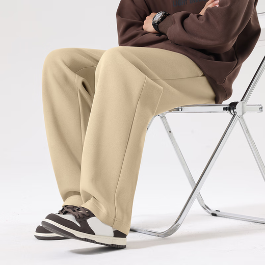 VANCL pants men's autumn loose men's pants heavyweight casual pants men's drapey sweatpants sports straight pants black L