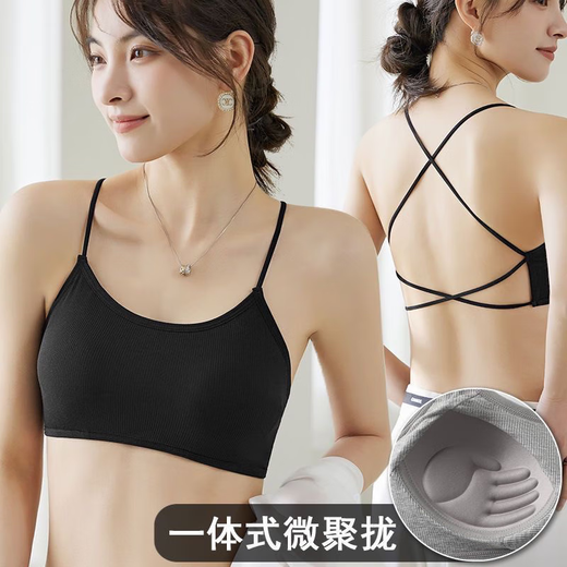 Sexy back hollow beautiful back tube top bra for women without rims to gather breasts, summer thin breathable bra, white - 1 piece, one size fits all (suitable for 85-120 Jin Jin equals 0.5 kg)