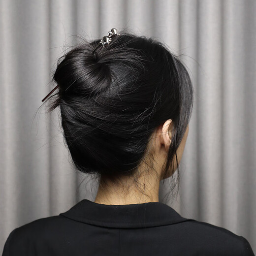 MHFDO Old Phoenix 999 sterling silver retro classical sprout hairpin Chinese style hair accessories cheongsam Hanfu hairpin A013 retro sprout hairpin 16cm