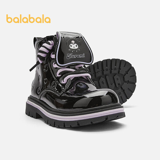 Balabala children's shoes children's boots Martin boots girls autumn and winter short boots trend Sanrio IP