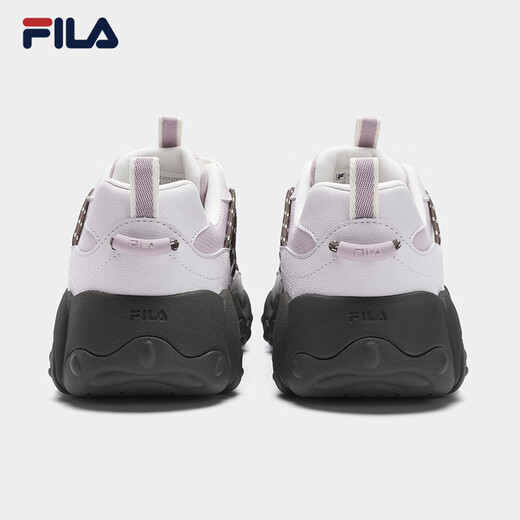 FILA official women's shoes Cat Claw 6 dad shoes sneakers 2025 autumn new shoes thick-soled casual shoes light gray purple/lavender-GA 37.5