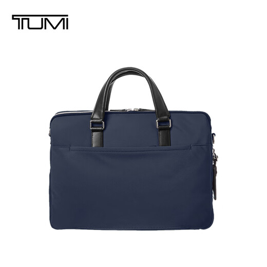 TUMI MONROE Men's Handbag Computer Bag Business Commuting Large Capacity Thin Briefcase Navy Blue