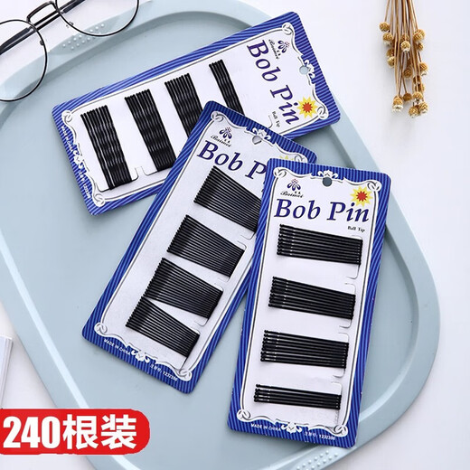 Clip hair clip hair clip simple clip for women black side fixed side clip bangs small hair clip broken hair 4.5cm short wavy style 1 plate about 60 pieces