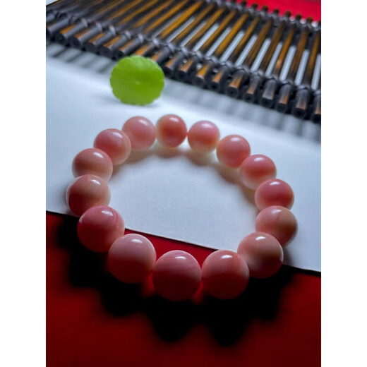 Yue Bu Rouge Conch Queen Shell Bracelet Pink Shell Queen Fritillary Crystal Natural Deep Sea Big Conch Female Coral Shell Bracelet 10mm18 pieces