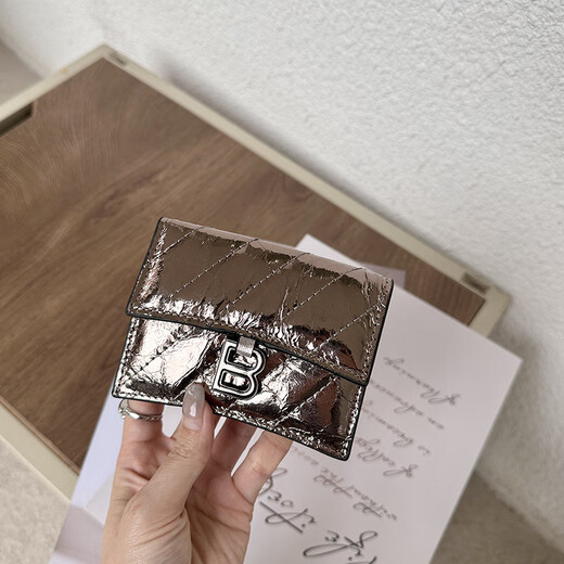 New Japanese and Korean card holder for women, small, anti-theft, multiple card slots, ID card holder, genuine leather texture card holder, versatile, off-white_(oiled wax cowhide)