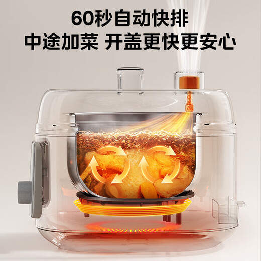 Midea Xiao Ning Xian Boiling Fragrance Electric Pressure Cooker 0 Fluorine Mother and Baby 316L Steel Kettle 0 Coating 5L Pressure Cooker 60S Quick Discharge Household Soup Cooker for 4-6 People Rice Cooker C5940N