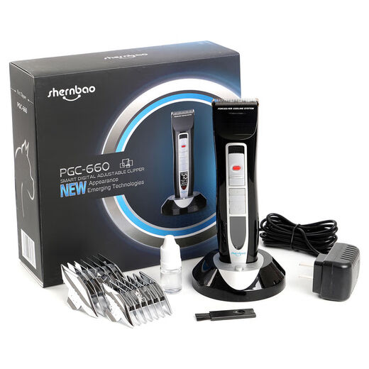 Shenbao electric clipper PGC660 pet cat and dog Teddy electric clipper dog shaver non-stuck adjustable electric clipper 660+No. 10+475 three hair-retaining blades