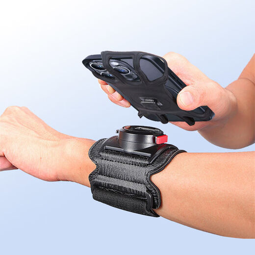 Raf core wrist phone holder new high-end metal frame for the driver to disassemble electric bicycle rider arm bag 01 wrist style + 1 square buckle (short strap) recommended for summer