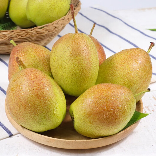 京鲜鲲山西红香酥梨 新鲜水果 酥梨现摘水果脆甜梨子生鲜 5斤活动装（净重4.5斤）