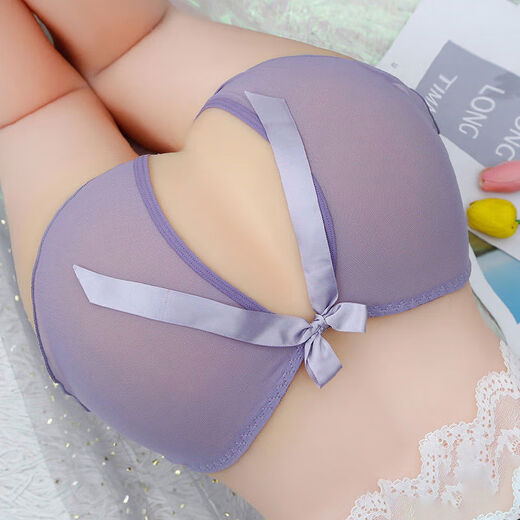 Sexy underwear lace transparent crotchless thong women's suit underwear sexy and passionate black M80110Jin Jin equals 0.5 kg