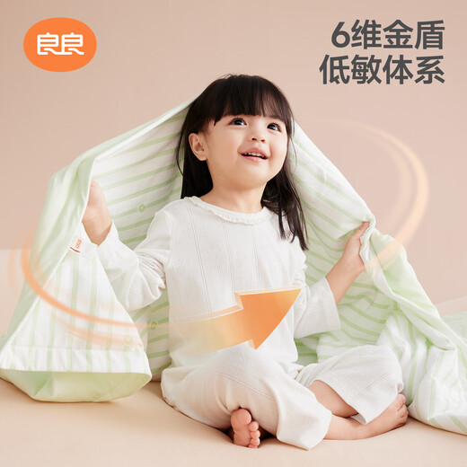 Liangliang (Liangliang) Baby Quilt Hypoallergene Herbst- und Winterkinder Quilt Kindergarten Quilt Nap Nap Newborn 7A Antibakterielles Quilt Puzzle Blaues Dünn Baumwolle [40G Frühlings- und Herbstquilt] 150*120 cm Cover Quilt (geeignet für 0-6 Jahre alt)