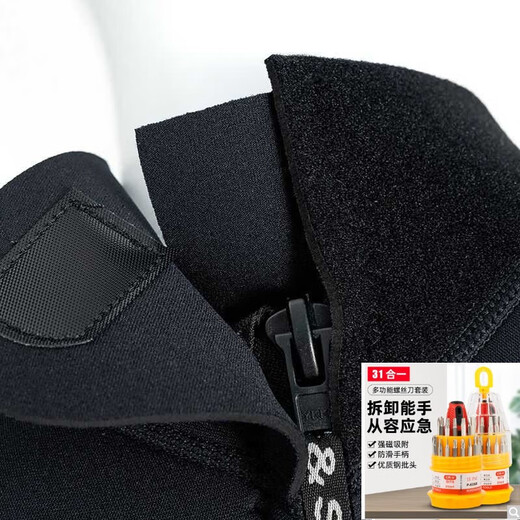 Big Tuan Xiaoyuan 5mm long-sleeved warm wetsuit men's one-piece sun protection waterproof female snorkeling suit surfing cold protection swimming and diving upgraded model classic one-piece black + diving socks S S size 80-95Jin Jin is equal to 0.5 kg