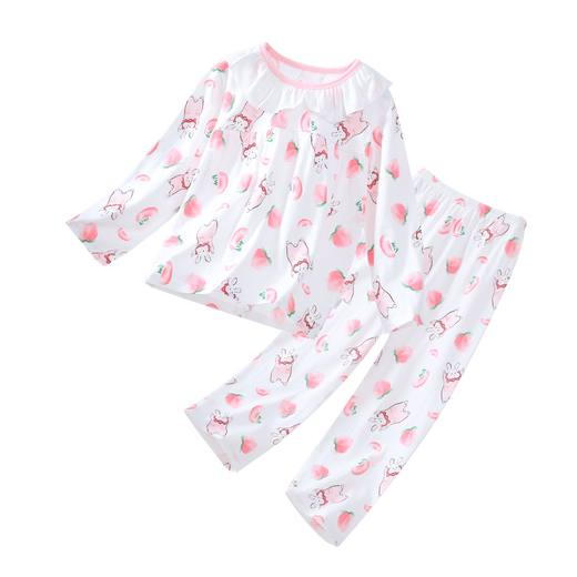 Disha Children's Clothing Girls Pyjamas Summer Thin Air Climinging Suit Girls Courte-manche à manches