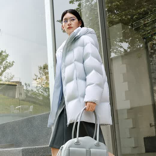 Islay пуховик женская зимняя мода средней длины с капюшоном утепленная теплая куртка Исландия синий S