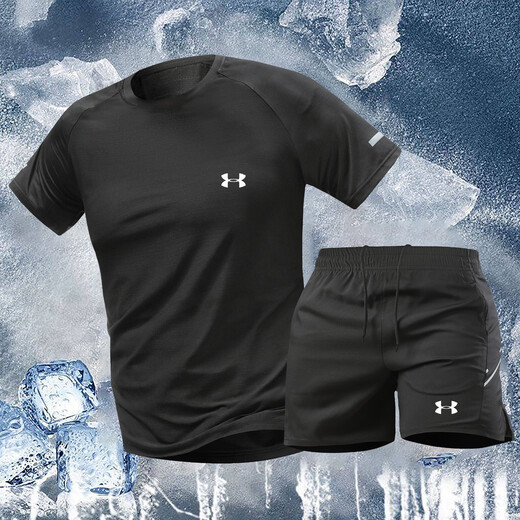 Under Armor Fashion Spring Autumn Winter Men's Casual Sports Trousers Hong Kong Style Trendy Tie-Leg Sweatpants Loose Velvet Small Leg Pants Blue 2XL (Recommended 150-170Jin Jin is equal to 0.5kg)