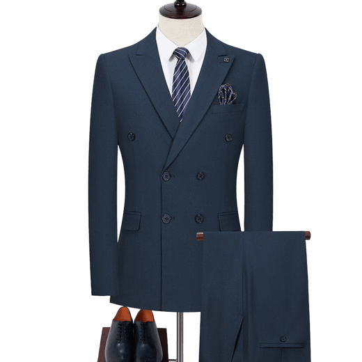 SEVEN 7 Seven brand British style double-breasted men's suit slim business suit vest M 170