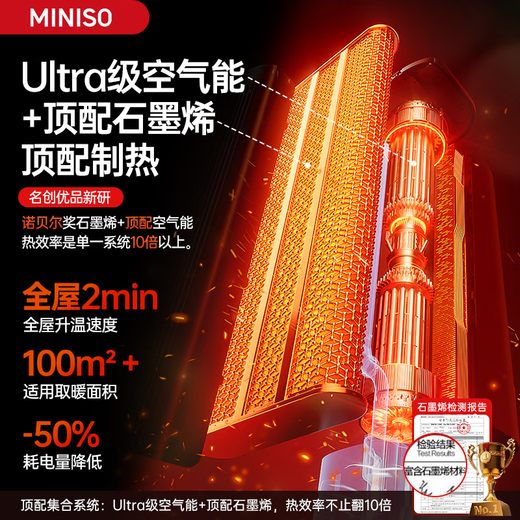 Miniso's best-selling products are selling over 1 million yuan on the entire network | Air heaters, energy-saving electric heaters, electric heaters, graphene baseboards, household large-area, whole-house rapid heating air blowers, small towers, flagship models, selling over 1 million yuan + on the entire network, delivered to your door today/tomorrow | Suitable for gifts and personal use
