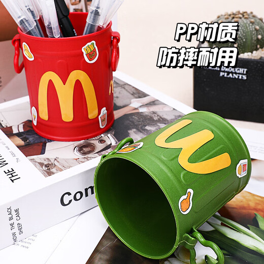 Cute creative pen holder retro high-looking personalized ornaments student desktop office stationery jewelry storage box white